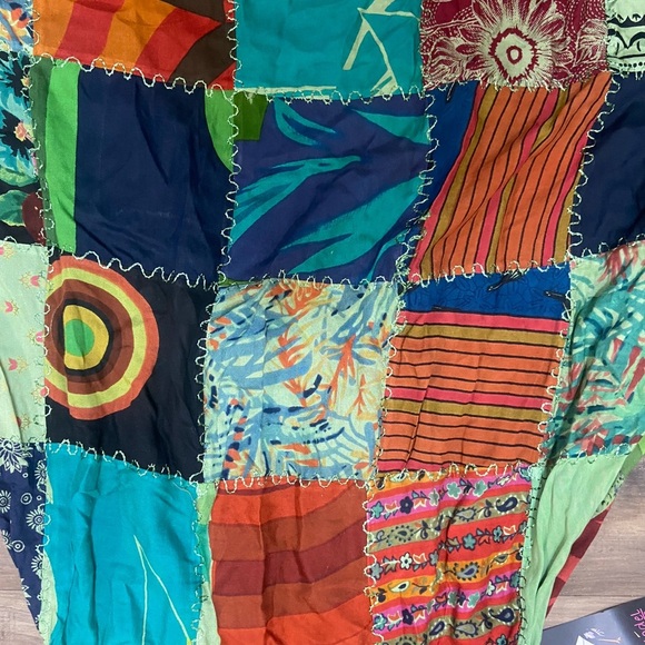 Colorful Patchwork Women’s Mini Dress - Picture 4 of 5